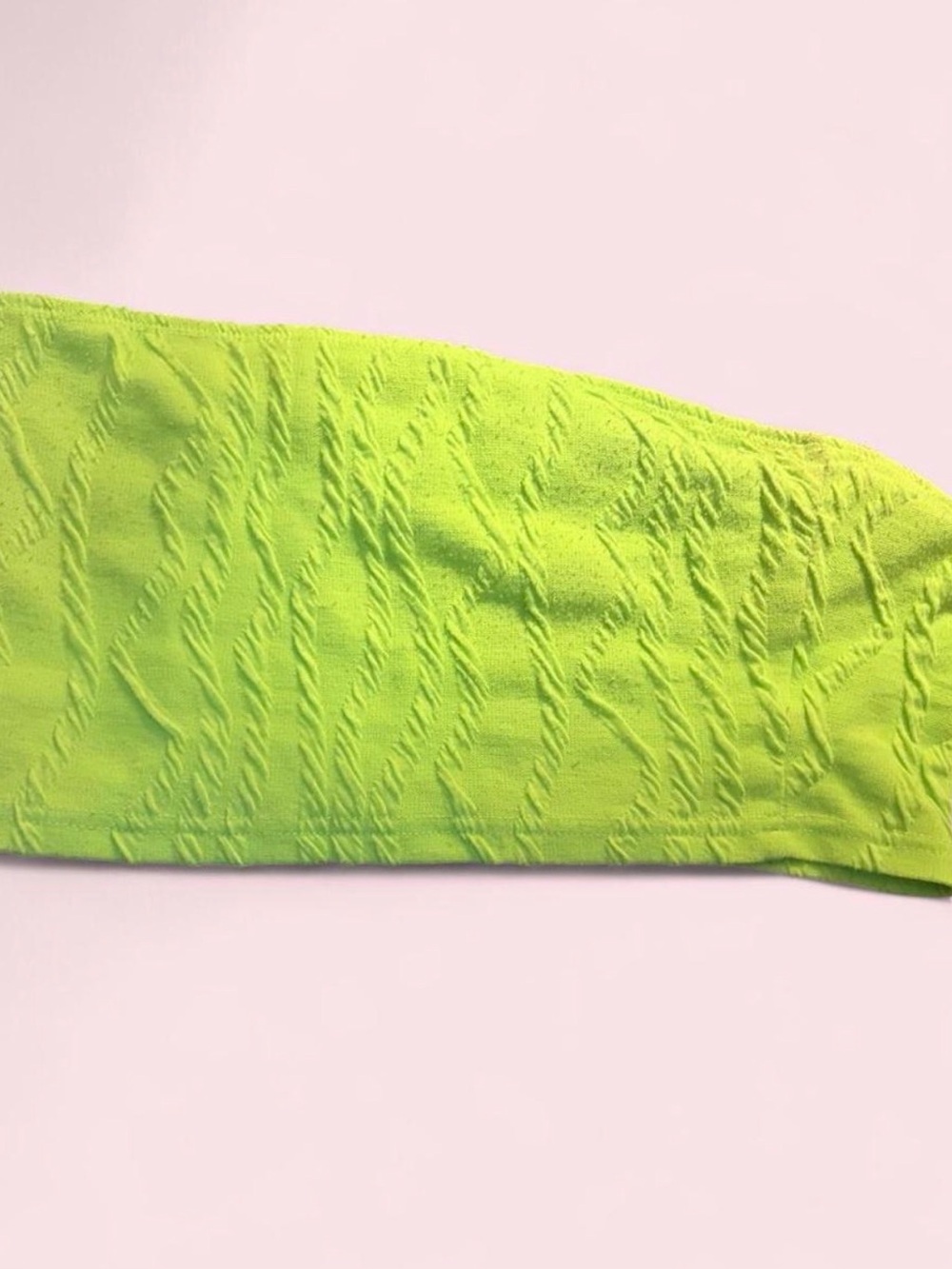 Neon Lime Textured Skirt Set